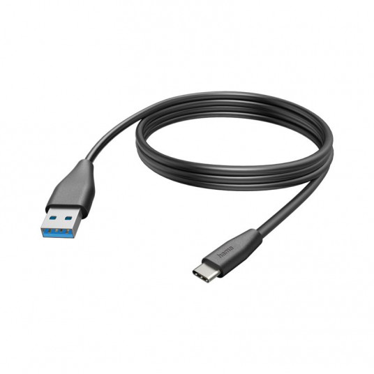  Cable Hama USB 3.1 A -  Type C plug 3m black 