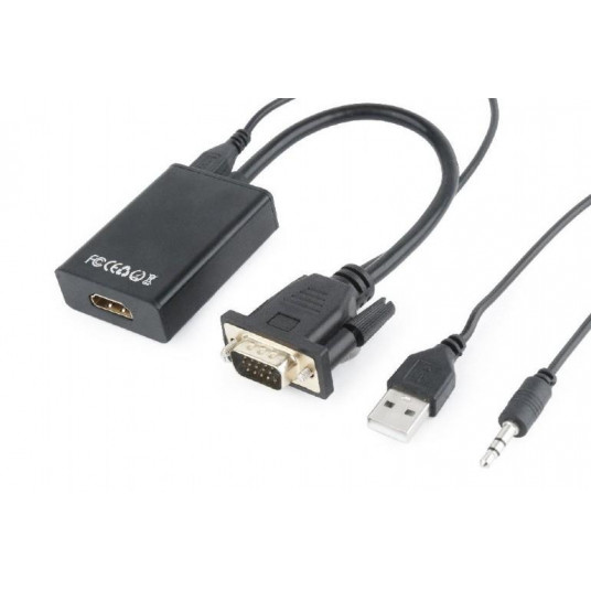  I/O ADAPTER VGA TO HDMI/A-VGA-HDMI-01 GEMBIRD 