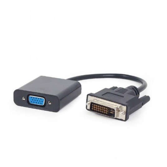  I/O ADAPTER DVI TO VGA/BLACK A-DVID-VGAF-01 GEMBIRD 