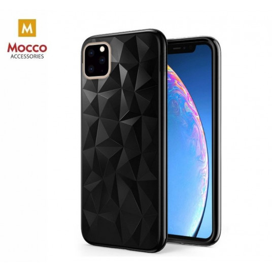  Mocco Trendy Diamonds Silicone Back Case for Apple iPhone 11 Pro Black 