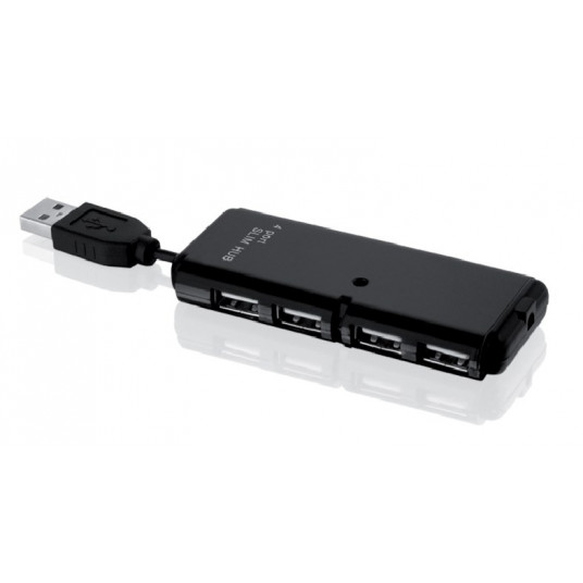  iBox IUHT008C sąsajos šakotuvas USB 2.0 480 Mbit/ai Juoda 