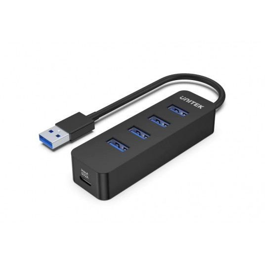  UNITEK KONCENTRATORIUS USB-A 4X USB-A 3.1, AKTYVUS, 10W, H1117A 