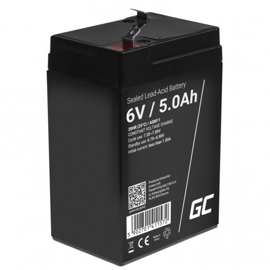  Green Cell AGM11 UPS akumuliatorius Rūgštinis akumuliatorius (VRLA) 6 V 5 Ah 