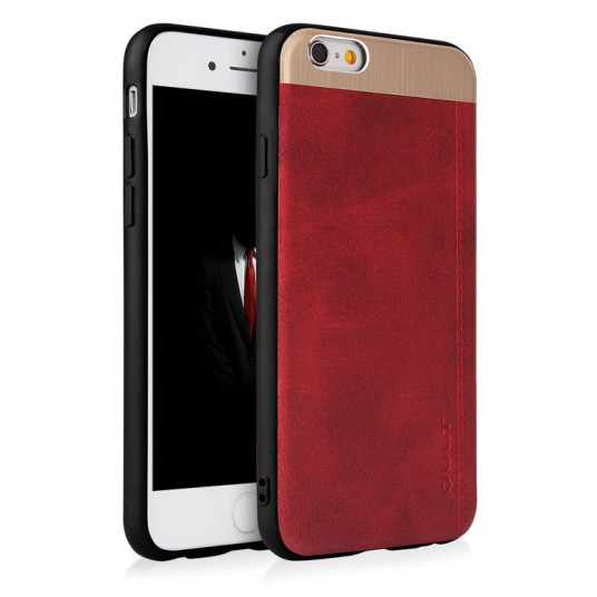 Qult Luxury Slate Back Case Silicone Case for Apple iPhone X Red