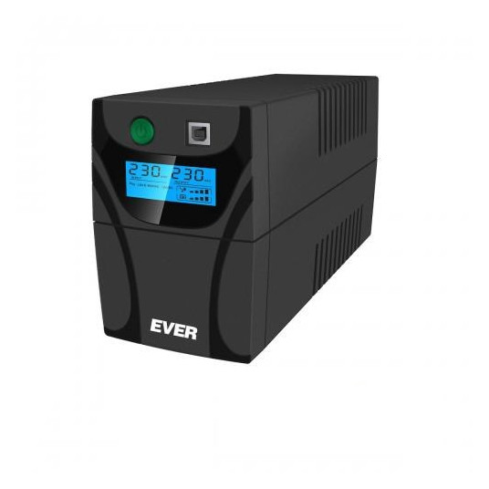  Ever EASYLINE 850 AVR USB „Line-Interactive“ 0,85 kVA 480 W 2 AC išvestis(ys / čių) 