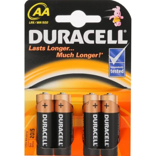  Duracell AA/LR6, Alkaline Basic MN1500, 4 pc(s) 
