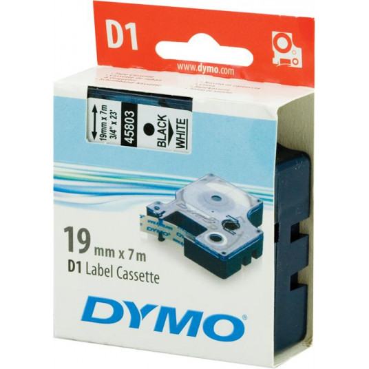  Juostelė DYMO D1 19mm x 7m, juoda ant balto / S0720830 45803 