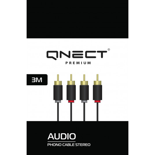  Kabelis QNECT 2x RCA male - 2x RCA male, 2.5m / 101962 