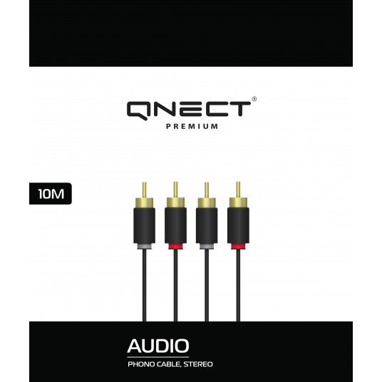  Kabelis QNECT 2xRCA-2xRCA, 10m / 101966 