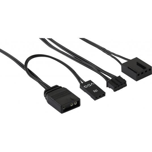  Aerocool Duo 12 Pro Kompiuterio korpusui Ventiliatorius 12 cm Juoda 3 vnt 