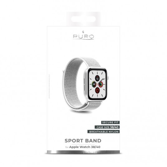  Nailoninė apyrankė PURO skirta Apple Watch 40mm / AW40SPORTWHI 