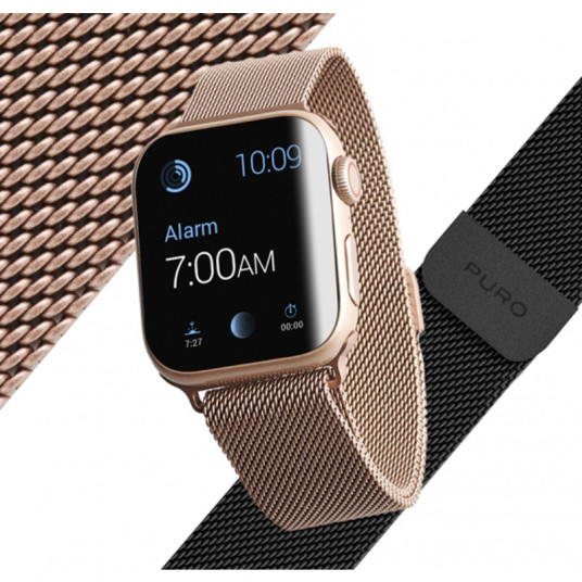  Milanese magnetinė apyrankė PURO skirta APPLE watch 40mm, juoda / AW40MILANESEBLK 