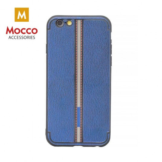  Mocco Trendy Grid And Stripes Silicone Back Case for Apple iPhone 7 Plus / 8 Plus Blue (Pattern 3) 