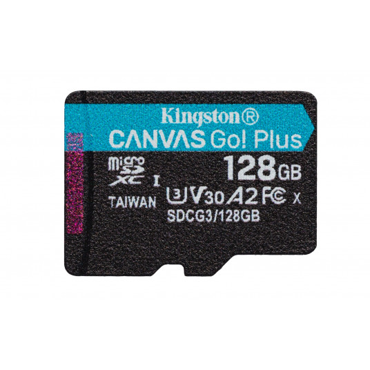  Kingston Technology Canvas Go! Plus atminties kortelė 128 GB MicroSD UHS-I Klasės 10 