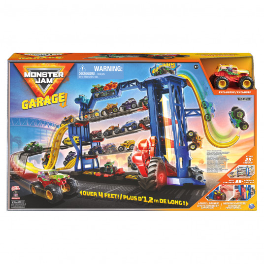 MONSTER JAM 1:64 žaidimų komplektas Monster Garage, 6060879