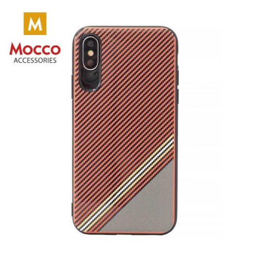 Mocco Trendy Grid And Stripes Silicone Back Case for Apple iPhone 7 / 8 Red (Pattern 1)