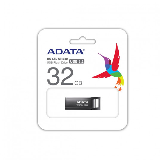  ADATA UR340 USB atmintukas 32 GB USB A tipo 3.2 Gen 1 (3.1 Gen 1) Juoda 