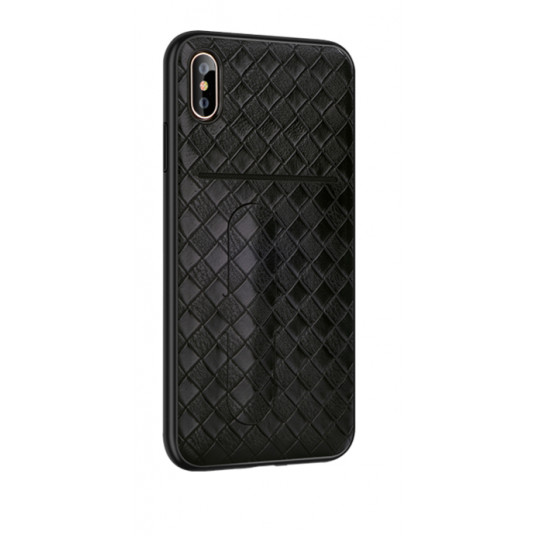  Devia iWallet Silicone Back Case With Place for Cards For Apple iPhone XS Max Black 