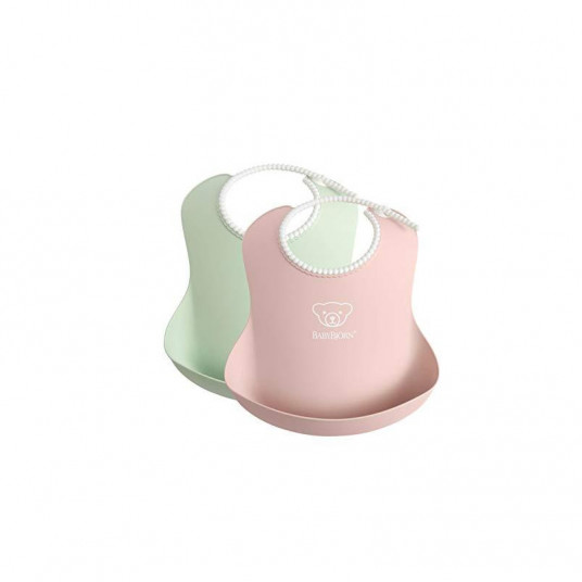  BABYBJÖRN minkšti seilinukai 2vnt. Powder Green / Powder Pink 046343 