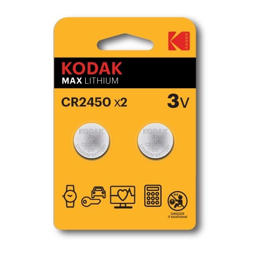  Kodak CR2450 Vienkartinė baterija Litis 