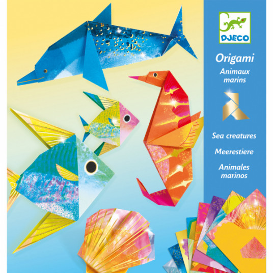  Djeco origami "Jūros gyvūnai" DJ08755 