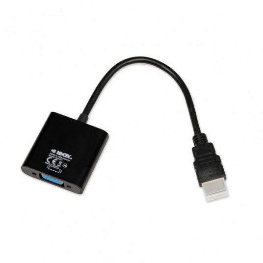  iBox IAHV01 vaizdo kabelio adapteris HDMI A tipo (standartinis) VGA (D-Sub) Juoda 