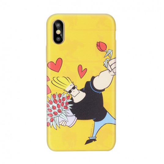  Cartoon Network Johnny Bravo Silicone Case for Apple iPhone XS Max Love 