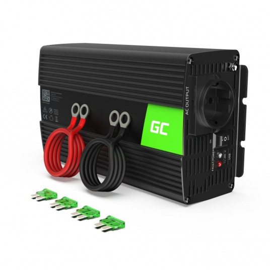  Green Cell KFZ Spannungswandler Power Inverter 12V -  220V 1000/2000W Black 