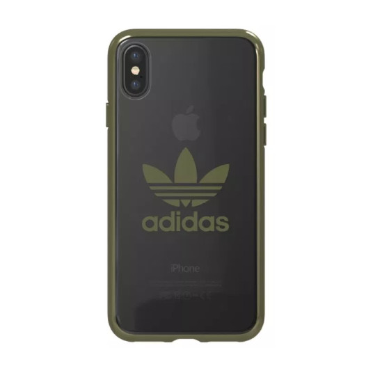  Adidas OR Clear Case - Bumper for Apple iPhone X / XS Green (EU Blister) 