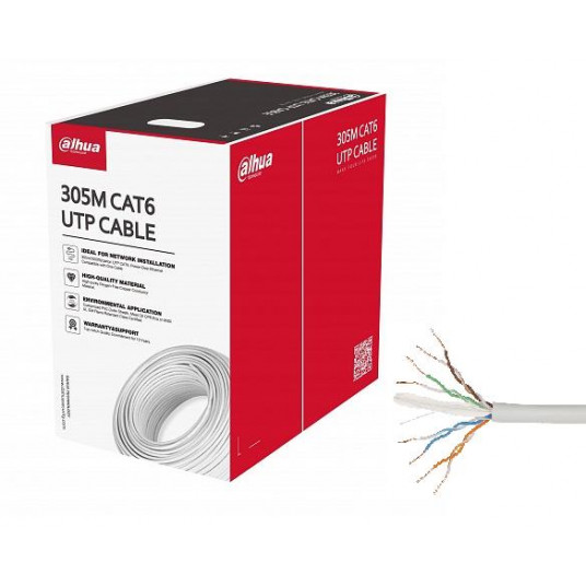 CABLE CAT6 UTP 305M WHITE/PFM920I-6UN-C-V2 DAHUA