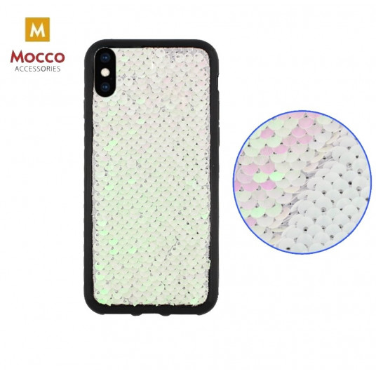  Mocco Magic Silicone Back Case For Apple iPhone XS / X  Silver 