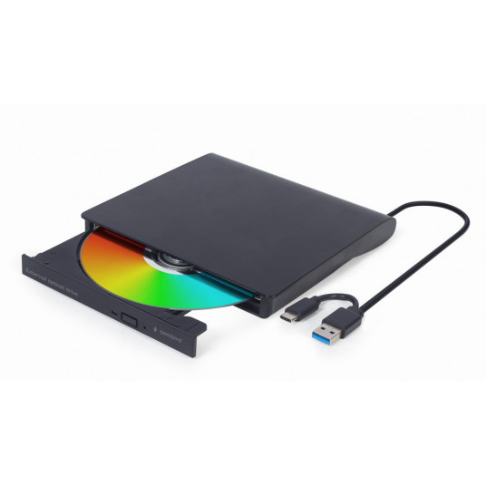  Gembird DVD-USB-03 Išorinis USB DVD diskas, juodas 