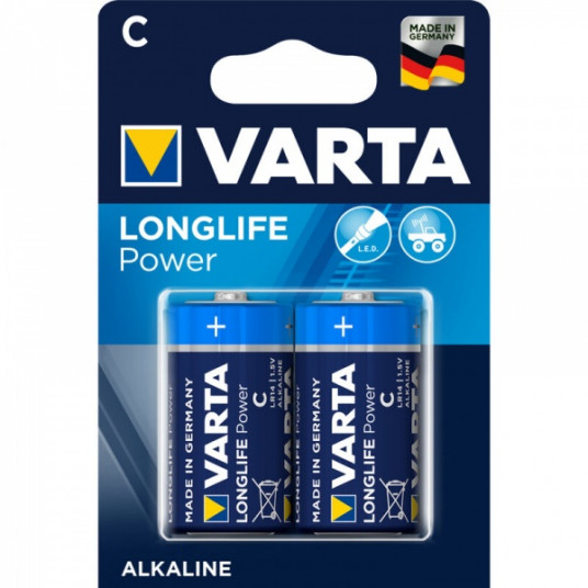  Baterijos VARTA LR14 Long Life LR14 - 2xC 1,5V 