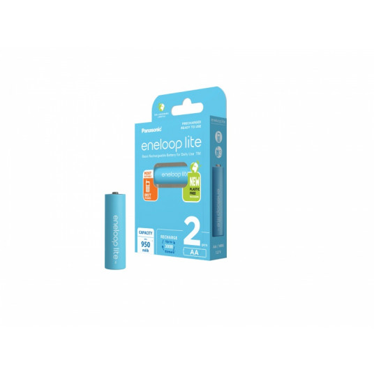  Įkraunamos baterijos Panasonic ENELOOP Lite BK-3LCCE/2BE, 950 mAh 3000 (2xAA) 