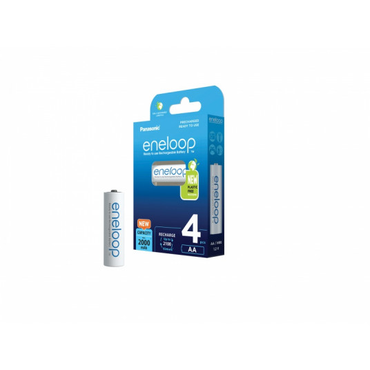  Įkraunamos baterijos Panasonic ENELOOP BK-3MCDE/4BE, 2000 mAh, 2100 (4xAA) 