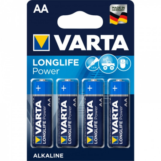  Baterijos Varta LONG LIFE POWER LR6/AA 4xAA (4106) 