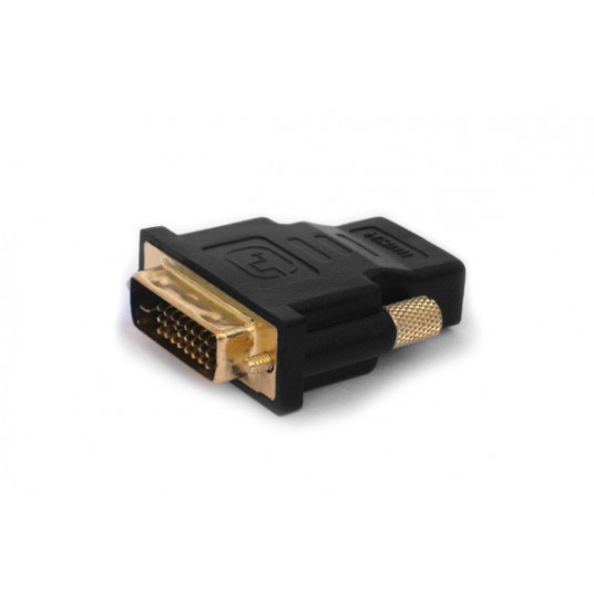  Savio CL-21 cable gender changer DVI HDMI Juoda 