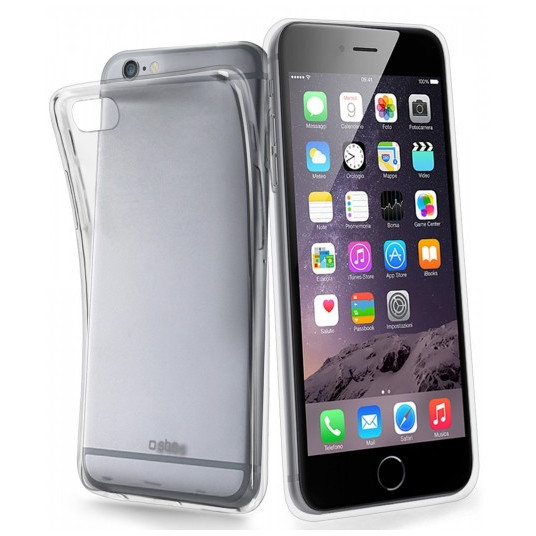 Dėklas SBS Aero Sleeve Case Silicone Case for Apple iPhone 6 Plus / 6S Plus Transparent