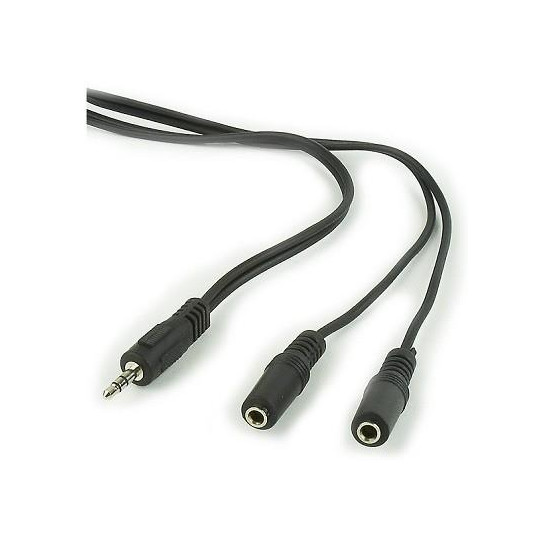 CABLE AUDIO SPLITTER 3.5MM/5M BLACK CCA-415 GEMBIRD