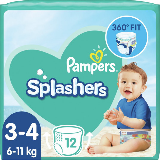  Sauskelnės Pampers Splashers S3-4 12 vnt. 