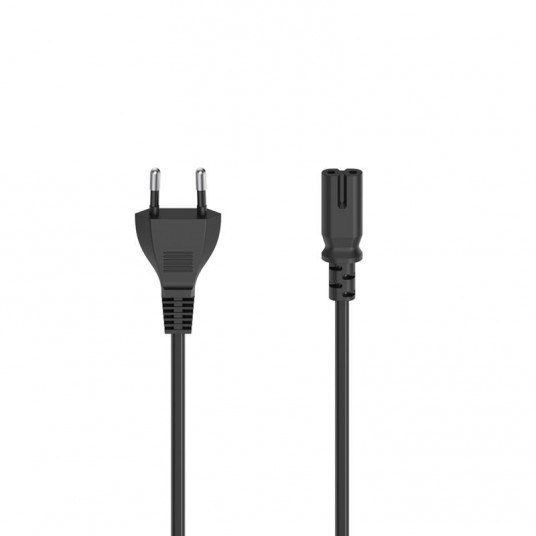  Powercord Hama 2-pin, 1,5m black 