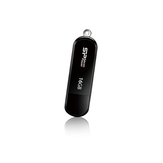  Silicon Power 16GB LuxMini 322 16 GB, USB 2.0, Black 