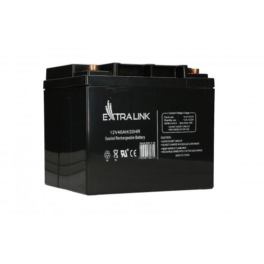  Extralink AKUMULATOR Battery ACCUMULATOR 12V 40AH - Batterie - 40.000 mAh Rūgštinis akumuliatorius (VRLA) 13,5 V 12 Ah 