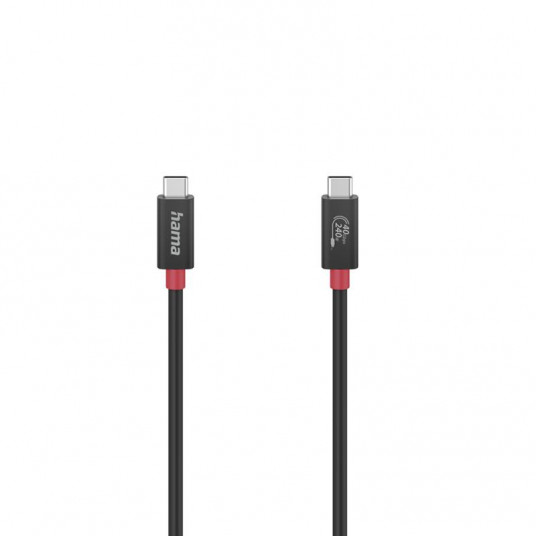  Cable Hama USB-C - USB-C plug 5A 240W 1m black 