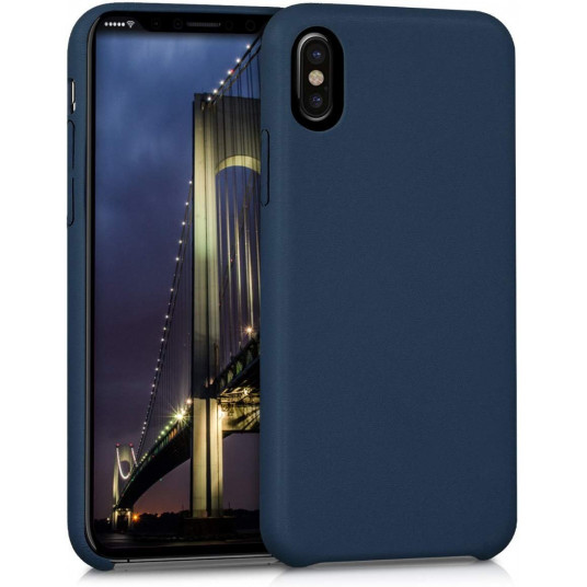  Mocco Liquid Silicone Soft Back Case for Apple iPhone 11 Pro Max Blue 