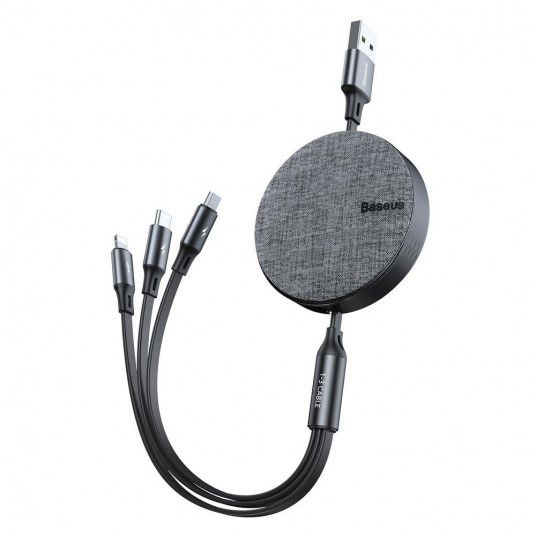  CABLE USB TO 3IN1 1.2M/GRAY/BLACK CAMLT-BYG1 BASEUS 