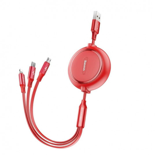  CABLE USB TO 3IN1 1.2M/RED CAMLT-JH09 BASEUS 
