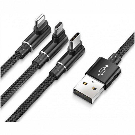  CABLE USB TO 3IN1 1.2M/BLACK CAMLT-WZ01 BASEUS 