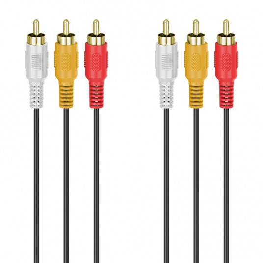  Cable Hama 3RCA-3RCA, 3m 