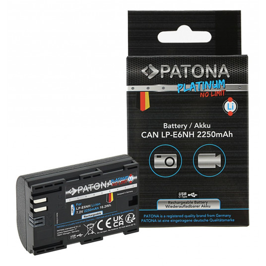  PATONA 1361 kameros / vaizdo kameros su vaizdo magnetofonu baterija Ličio-jonų (Li-Ion) 2250 mAh 